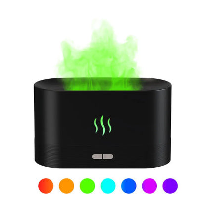 2022 USB Flame Humidifier & LED Diffuser