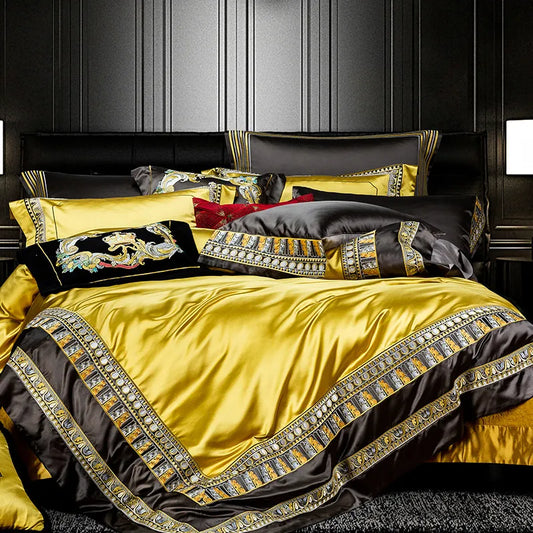 European-Style Luxury Villa Four-Piece Bedding Set