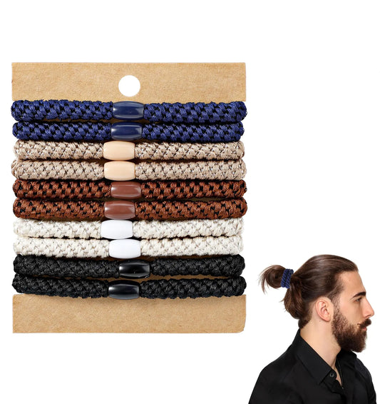 10pcs Braided Hair Ties Mens Hair Ties Elastic Bracelet Hair Ties Rip Hair Ties No Slip Hair Ties No Damage For Many Hair Types