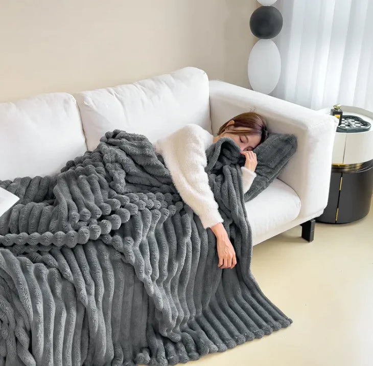 Thick Flannel Comfort Throw