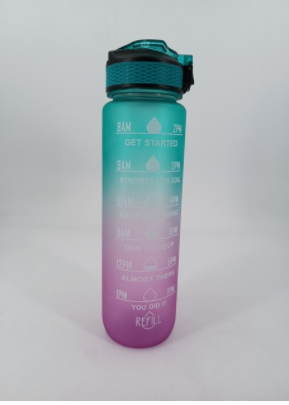 1 Liter Water Bottle Motivational Sport Water Bottle Leakproof