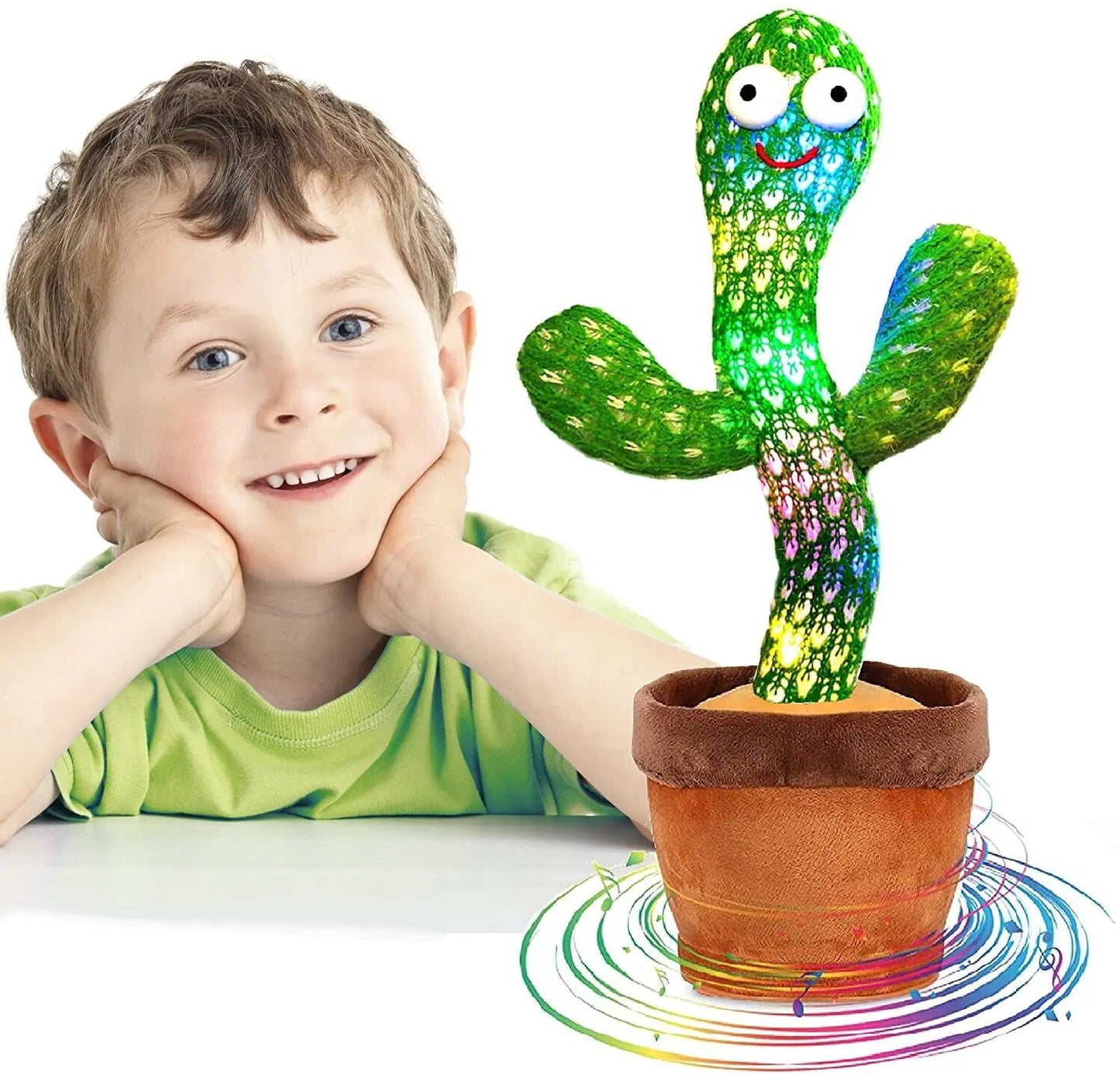 Dancing Cactus Plush Toy Doll Electronic Recording Shake With Song Funny Gift US