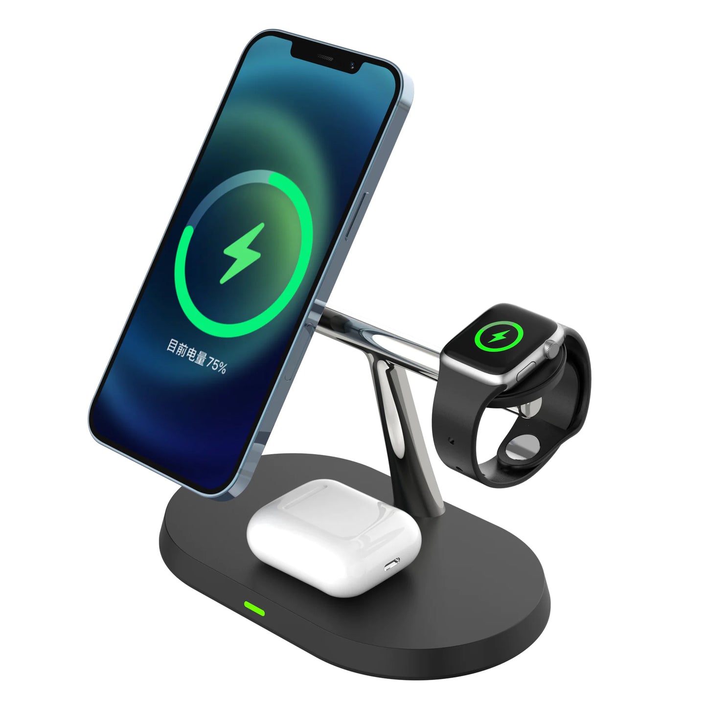 Magnetic Trio 15W Wireless Desktop Charger