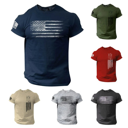 Ymosrh Clearance Items American Flag Patriotic T-Shirts Graphic Short Sleeve 4th of July Tee Shirt Workout Shirts (M Navy)