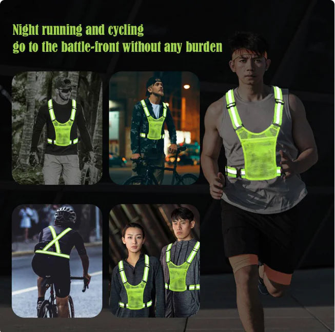 High-Visibility Reflective Safety Vest Jacket