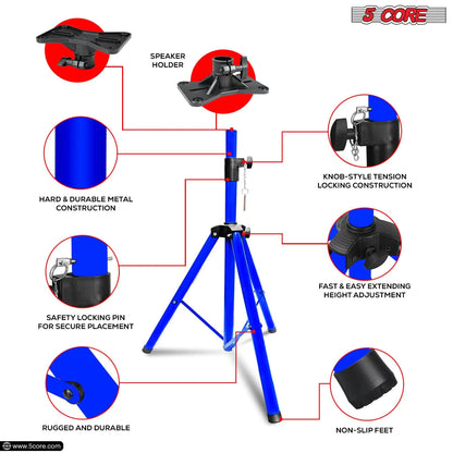 5Core Adjustable 72-inch DJ Speaker Stand