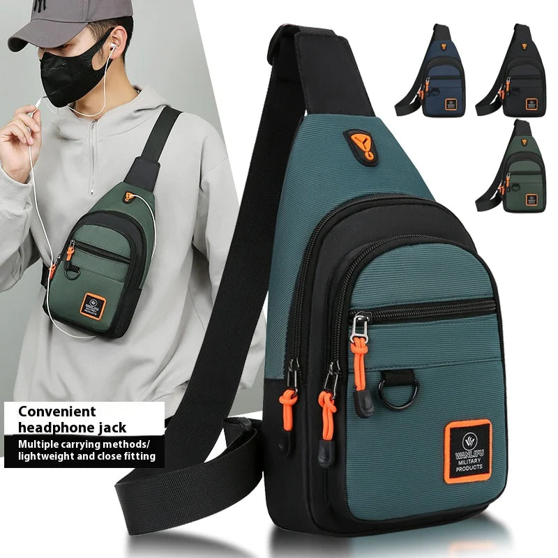 Men's Multi-layer Crossbody Bag