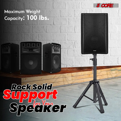 5Core Adjustable DJ Speaker Stands 36 Inch