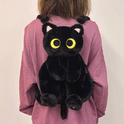 Chic Plush Student Backpack