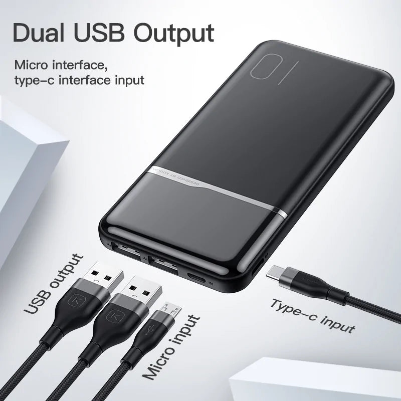 10000mAh Portable Charging Power Bank