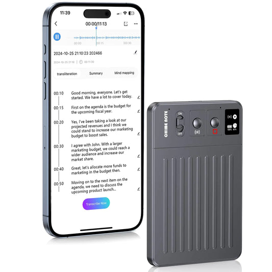 AI Voice Recorder Voice Recorder with No Fee for Transcribe & Summarize Empowered by ChatGPT APP and WEB Sync Support 107 Languages 64GB MemoryDigital Voice Recorder for Meetings/Calls-Dark Gray