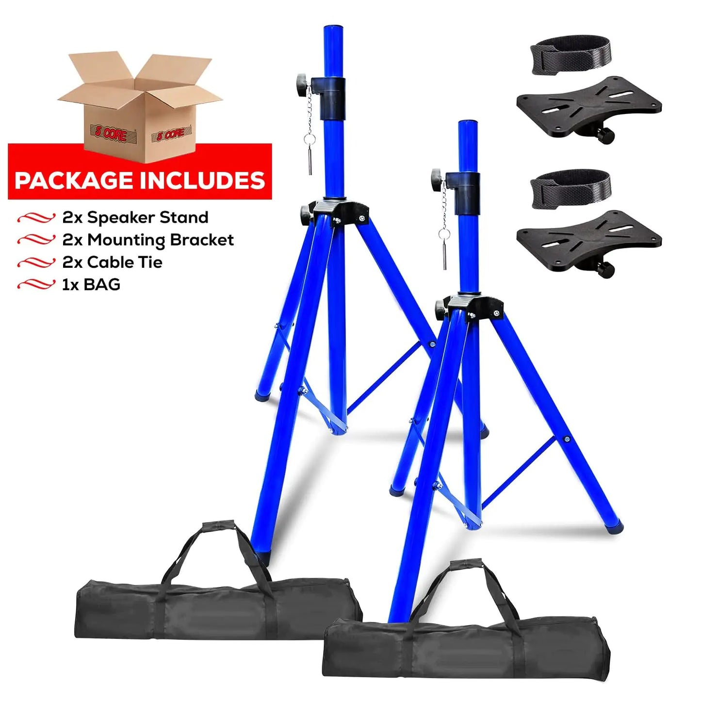 5Core Adjustable 72-inch DJ Speaker Stand