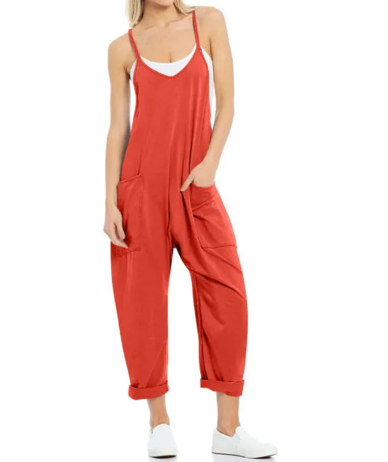 Women's Pocket Knit Jumpsuit