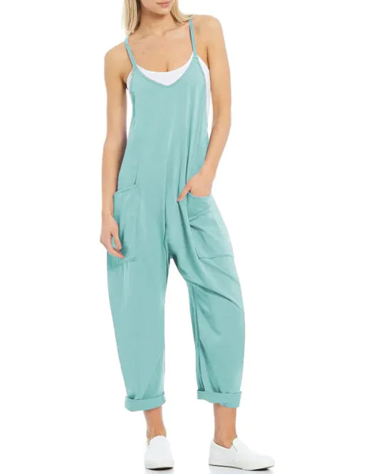 Women's Pocket Knit Jumpsuit