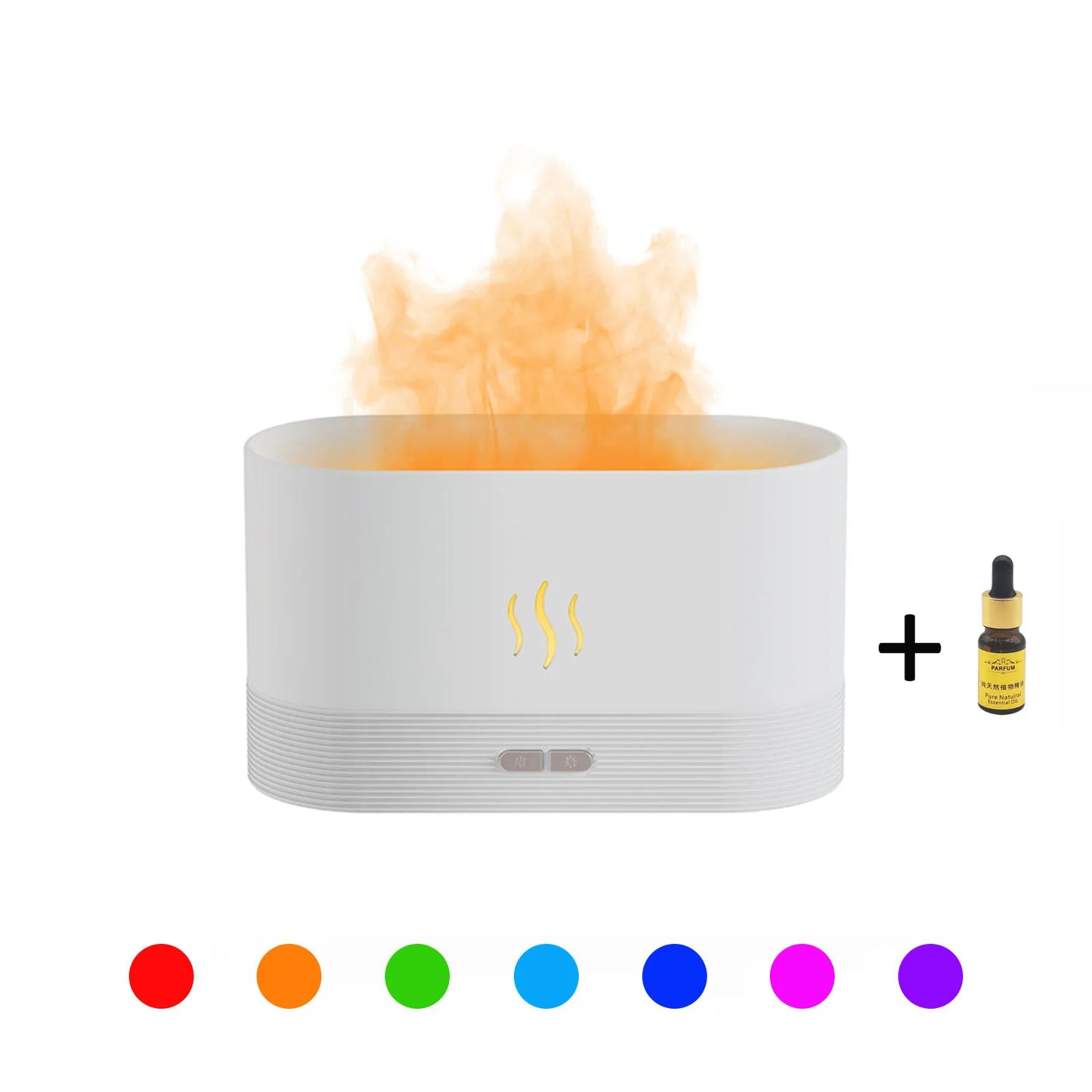 2022 USB Flame Humidifier & LED Diffuser