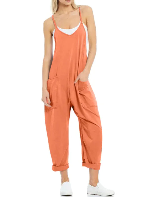 Women's Pocket Knit Jumpsuit