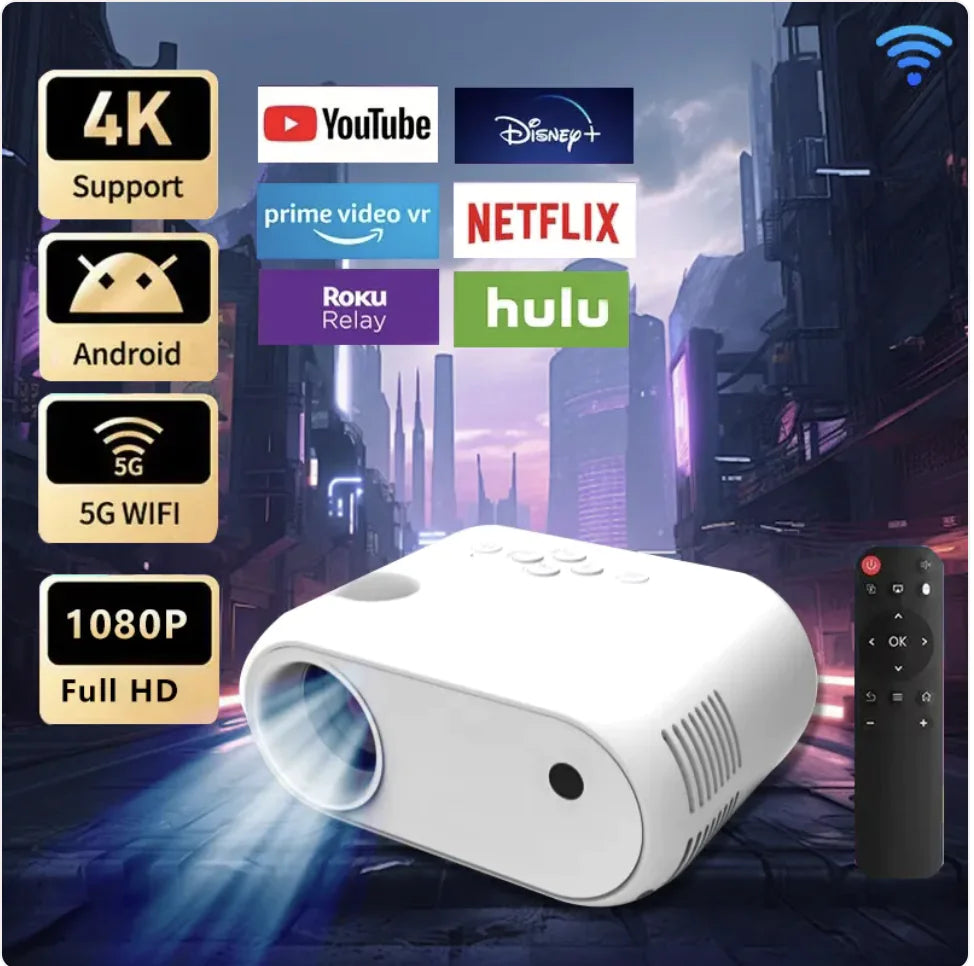 Portable Projector with Stand