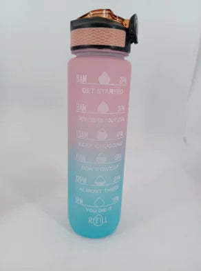 1 Liter Water Bottle Motivational Sport Water Bottle Leakproof