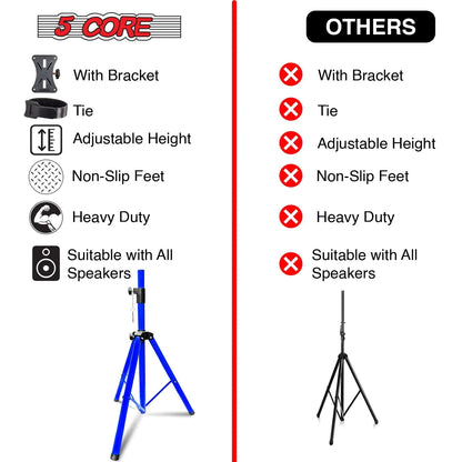 5Core Adjustable 72-inch DJ Speaker Stand