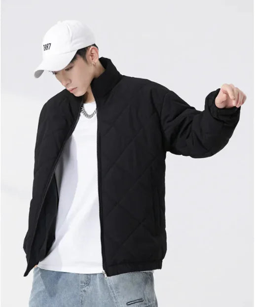 Men's Stand Collar Casual Cotton Jacket