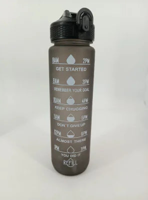 1 Liter Water Bottle Motivational Sport Water Bottle Leakproof