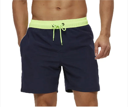 Men's Casual Solid Color Beach Shorts